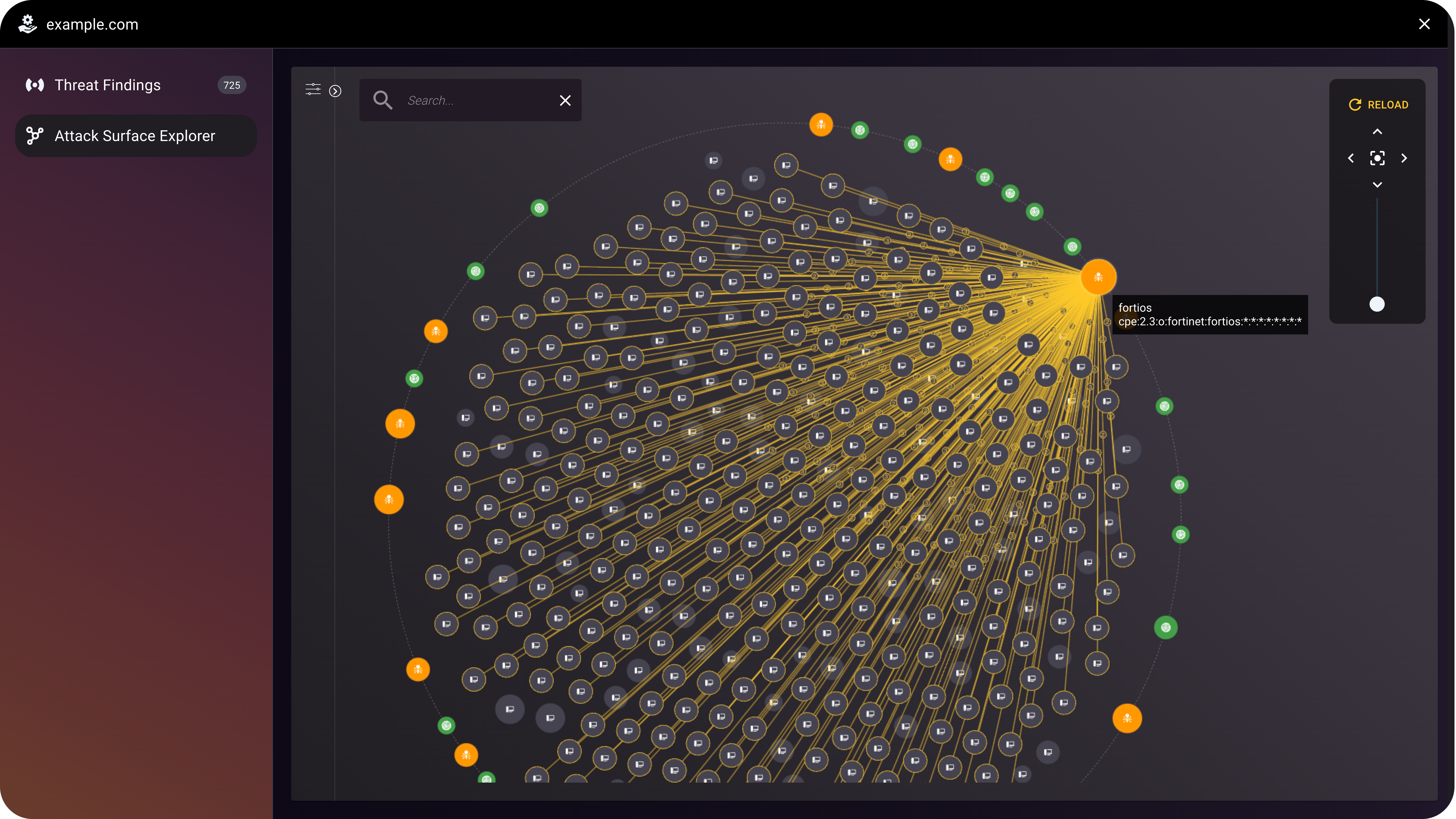 TacitRed Attack Surface Explorer to visualize attack surface inventory and exposures.