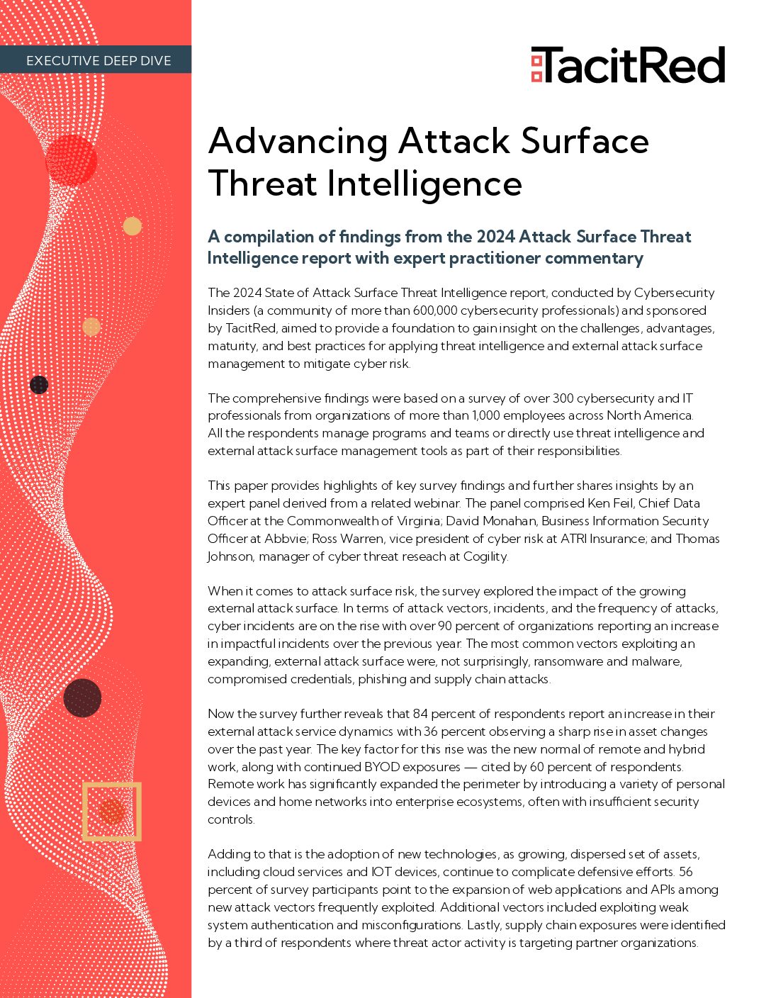 Featured image for Executive Deep Dive: Advancing Attack Surface Threat Intelligence